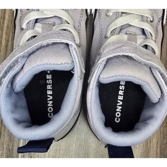 Converse Grey Canvas High Tops, Size 10 - Picture 7 of 11